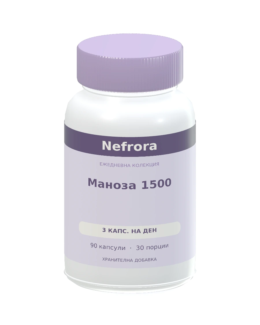 Nefrora Маноза 1500, 90 капсули